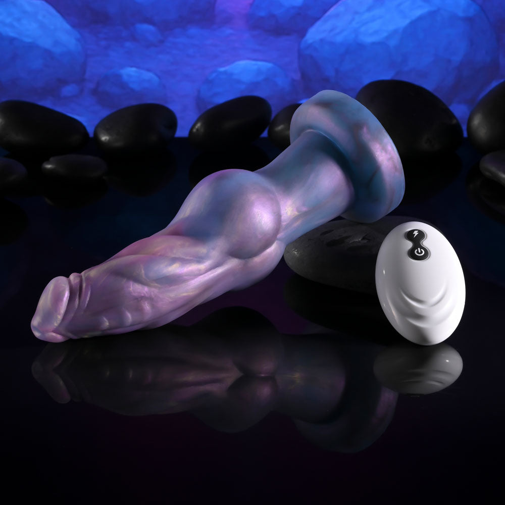 Gender X Imaginary Friend Purple/Pink Usb Rechargeable Vibrating Fantasy Dildo With Wireless Remote