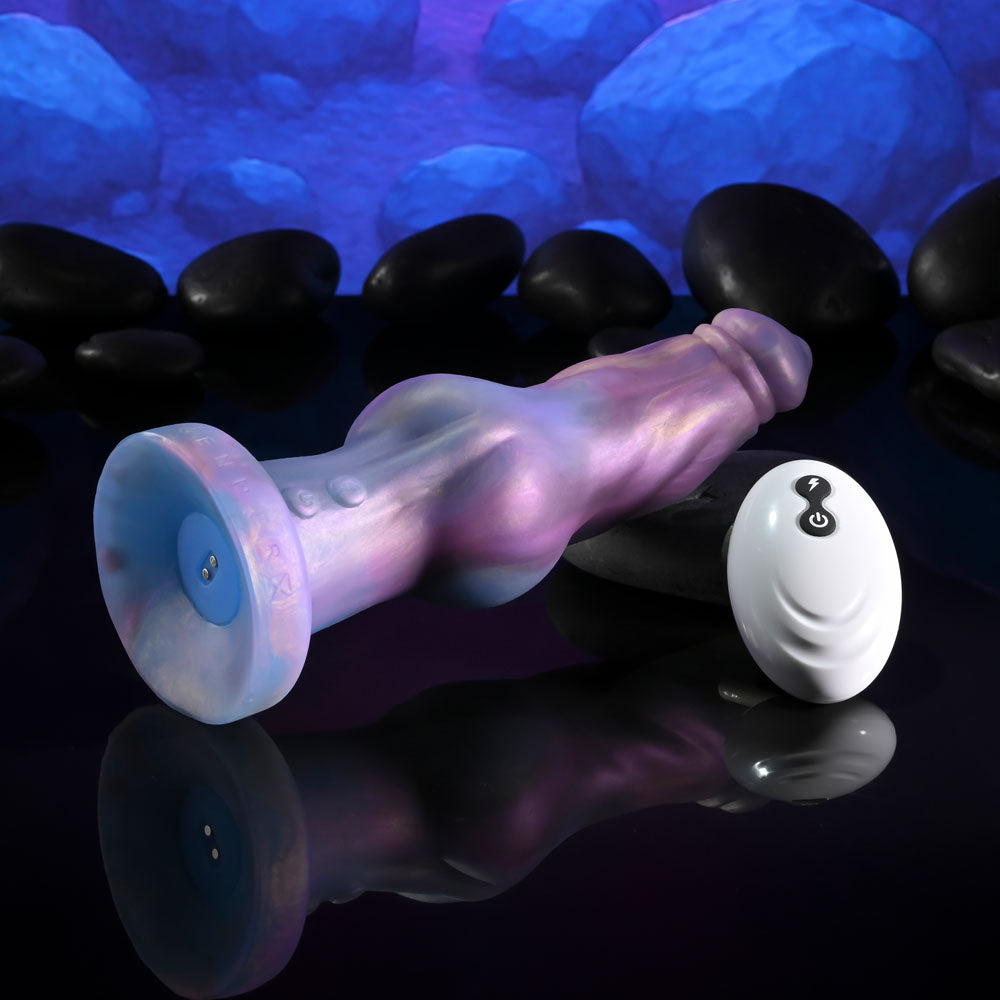 Gender X Imaginary Friend Purple/Pink Usb Rechargeable Vibrating Fantasy Dildo With Wireless Remote