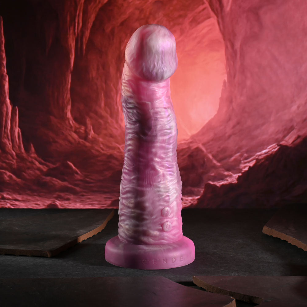 Gender X Whimsical Pink Usb Rechargeable Vibrating Fantasy Dildo With Wireless Remote