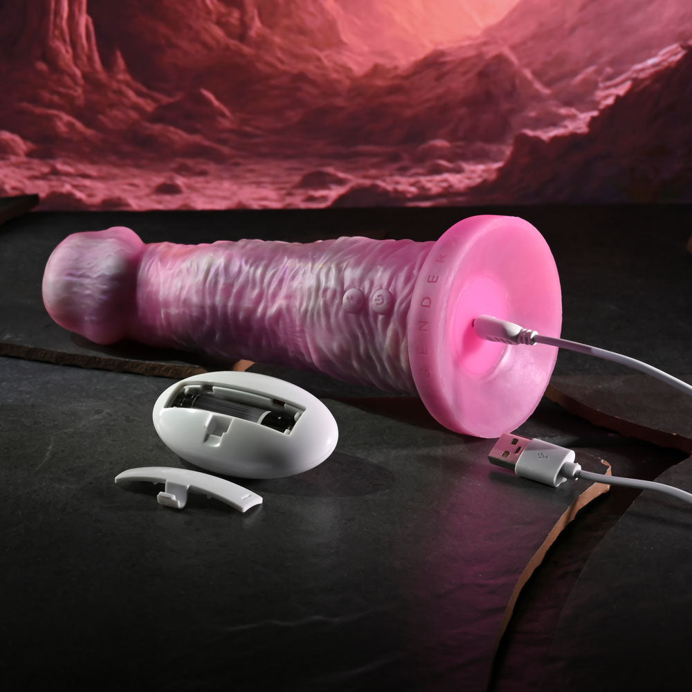 Gender X Whimsical Pink Usb Rechargeable Vibrating Fantasy Dildo With Wireless Remote