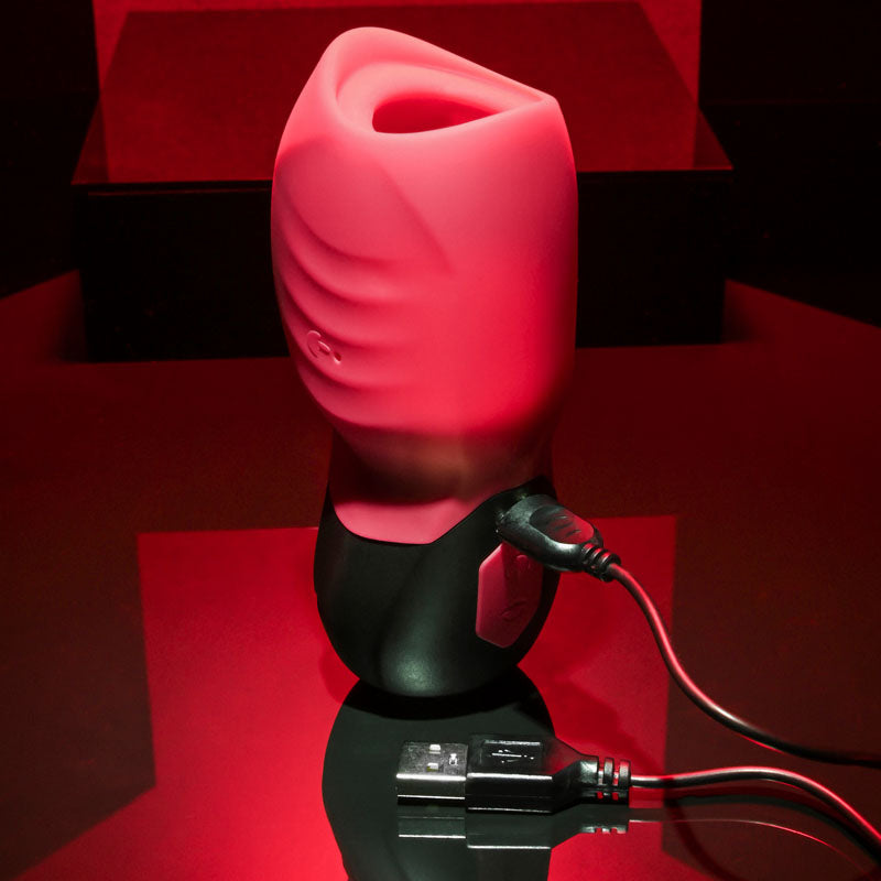Gender X Body Kisses Black/Red Usb Rechargeable Sucking Stimulator
