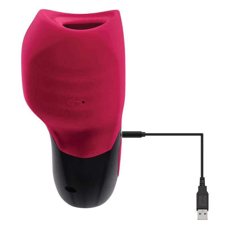 Gender X Body Kisses Black/Red Usb Rechargeable Sucking Stimulator