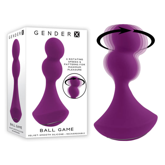Gender X Ball Game Pink 13.5 Cm Usb Rechargeable Vibrating Butt Plug
