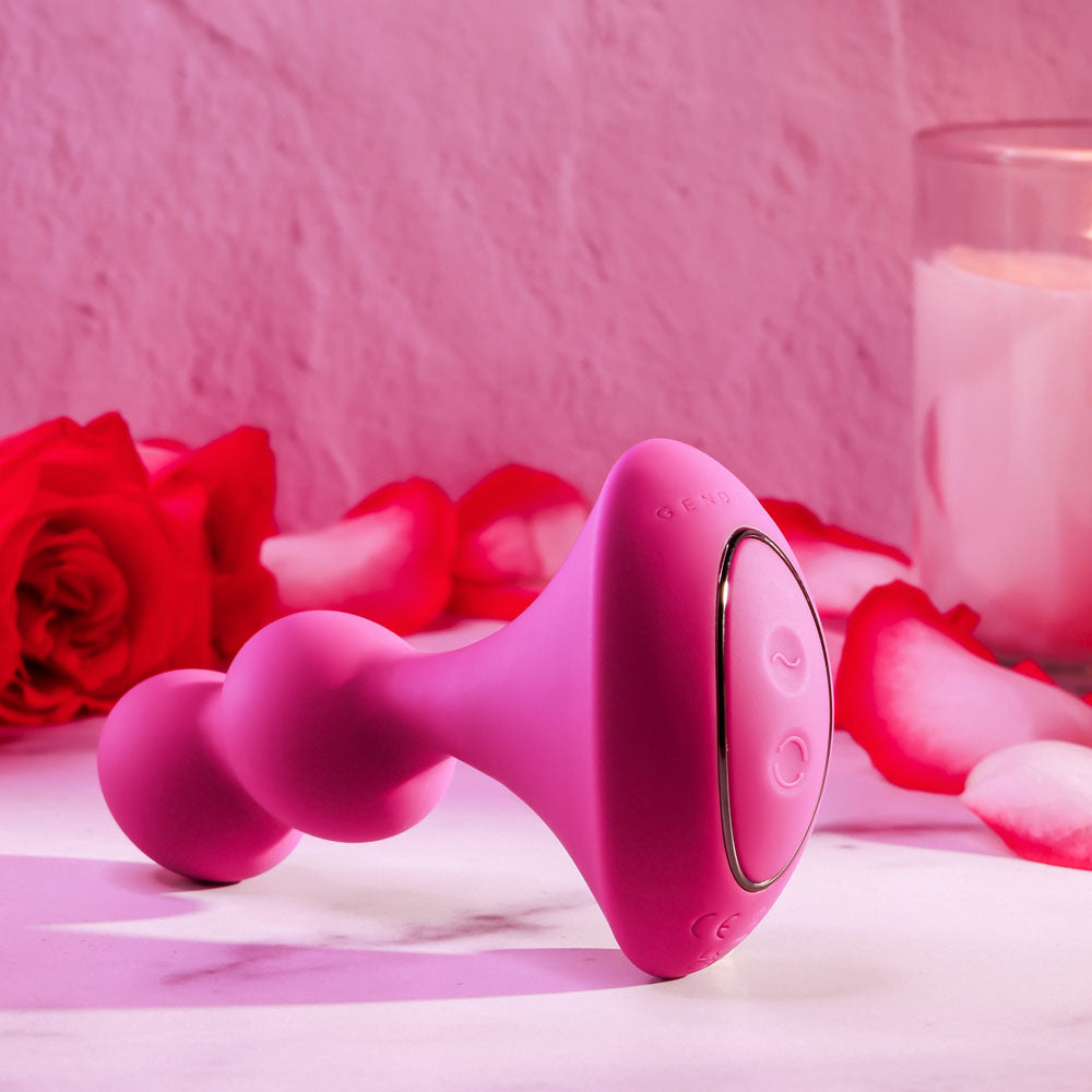 Gender X Ball Game Pink 13.5 Cm Usb Rechargeable Vibrating Butt Plug
