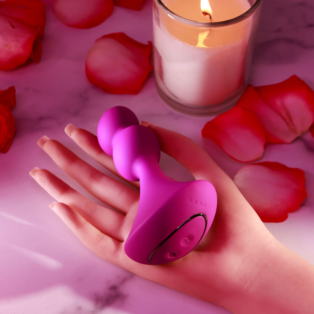 Gender X Ball Game Pink 13.5 Cm Usb Rechargeable Vibrating Butt Plug