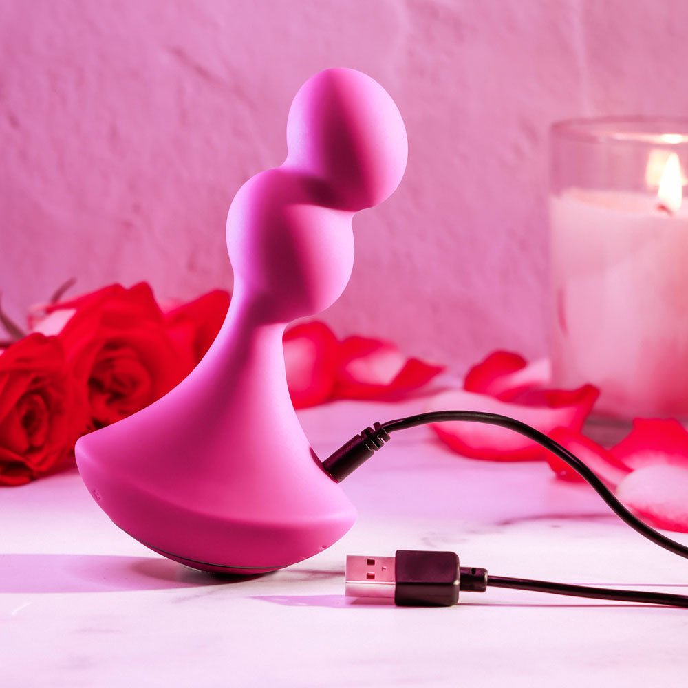 Gender X Ball Game Pink 13.5 Cm Usb Rechargeable Vibrating Butt Plug