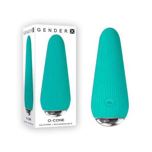 Gender X O Cone Blue 10.8 Cm (4.25'') Usb Rechargeable Bullet