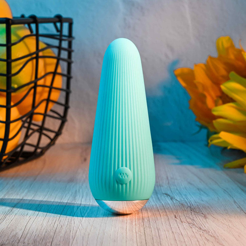 Gender X O Cone Blue 10.8 Cm (4.25'') Usb Rechargeable Bullet