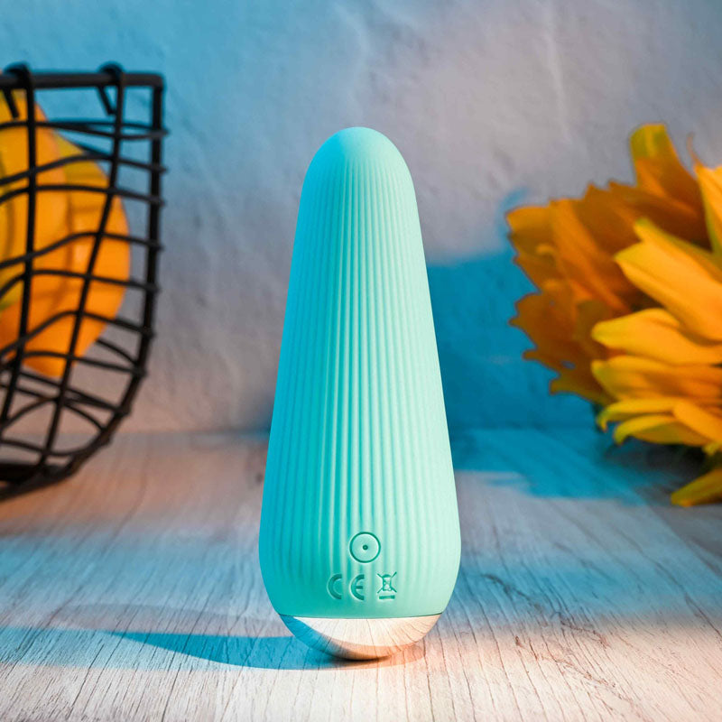 Gender X O Cone Blue 10.8 Cm (4.25'') Usb Rechargeable Bullet