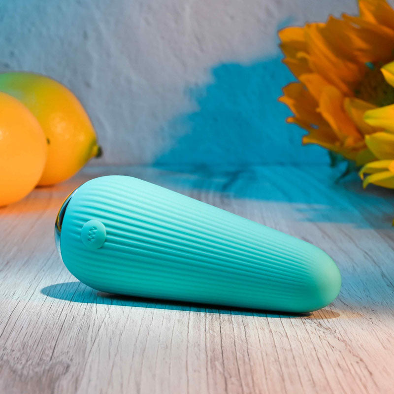 Gender X O Cone Blue 10.8 Cm (4.25'') Usb Rechargeable Bullet