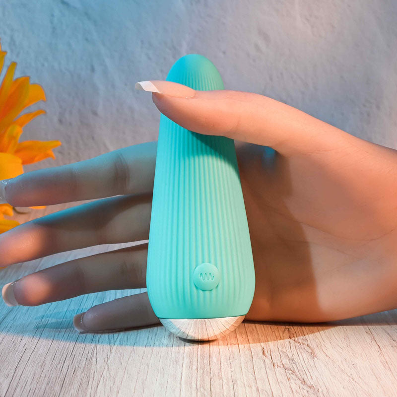 Gender X O Cone Blue 10.8 Cm (4.25'') Usb Rechargeable Bullet