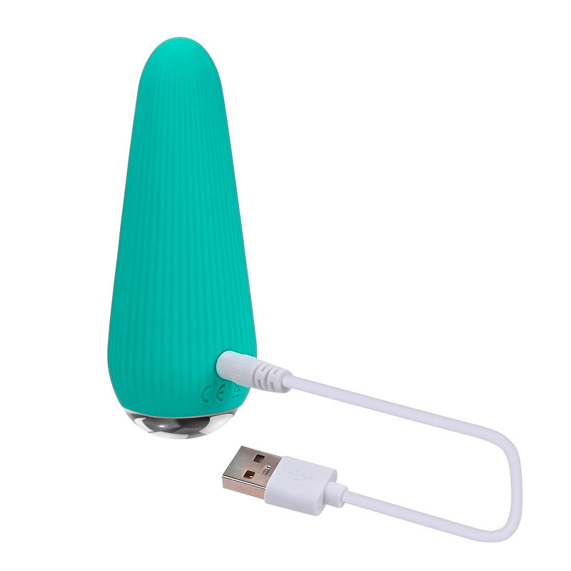 Gender X O Cone Blue 10.8 Cm (4.25'') Usb Rechargeable Bullet