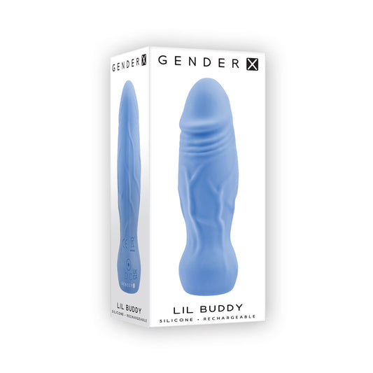 Gender X Lil Buddy Light Blue 10.1 Cm Usb Rechargeable Mini Vibrator
