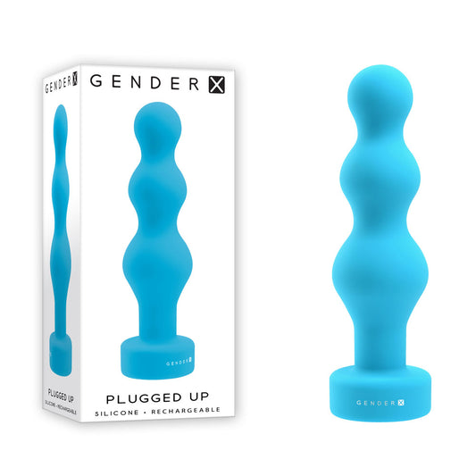 Gender X Plugged Up Blue 13.6 Cm Usb Rechargeable Butt Plug