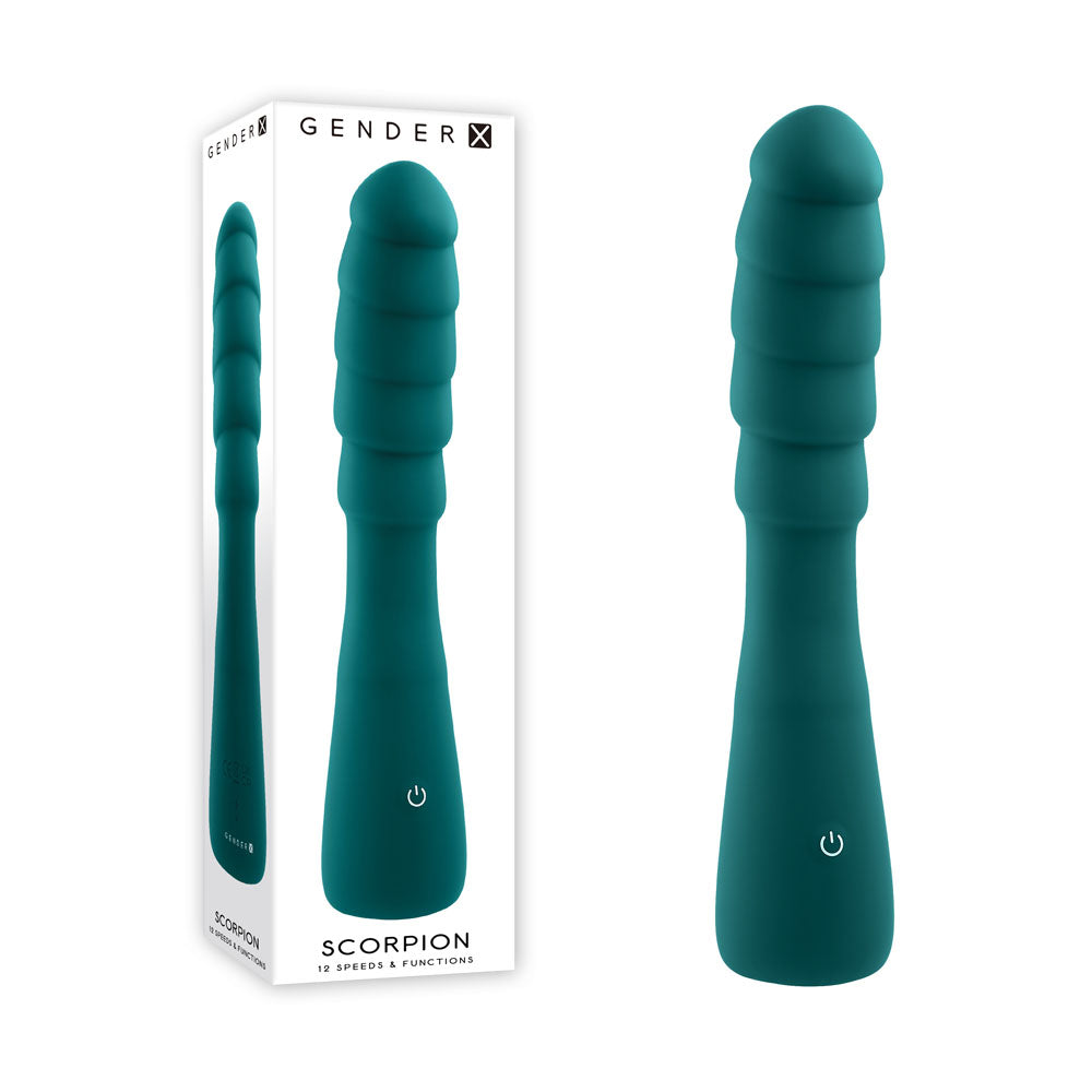 Gender X Scorpion Green 21.2 Cm Usb Rechargeable Vibrator