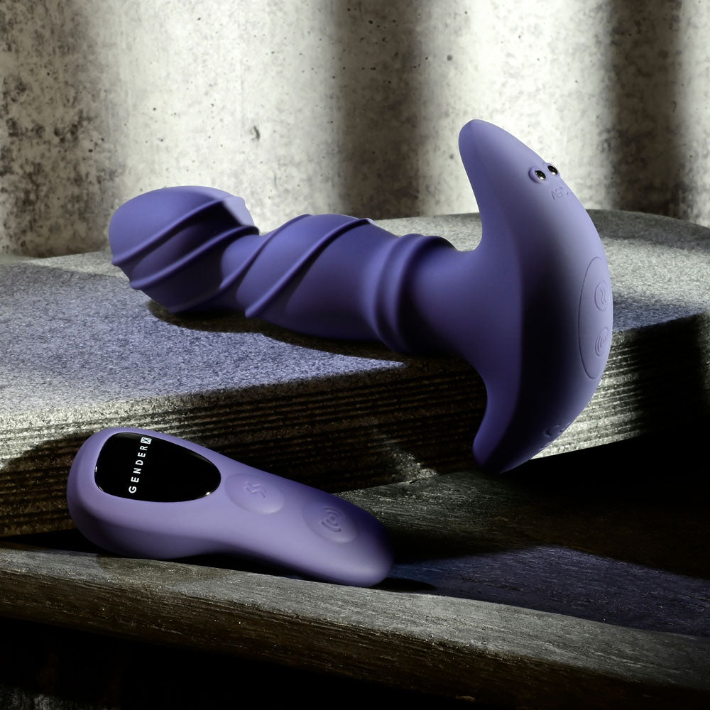 Gender X Ring It Purple 16.5 Cm Usb Rechargeable Vibrator With Wireless Remote