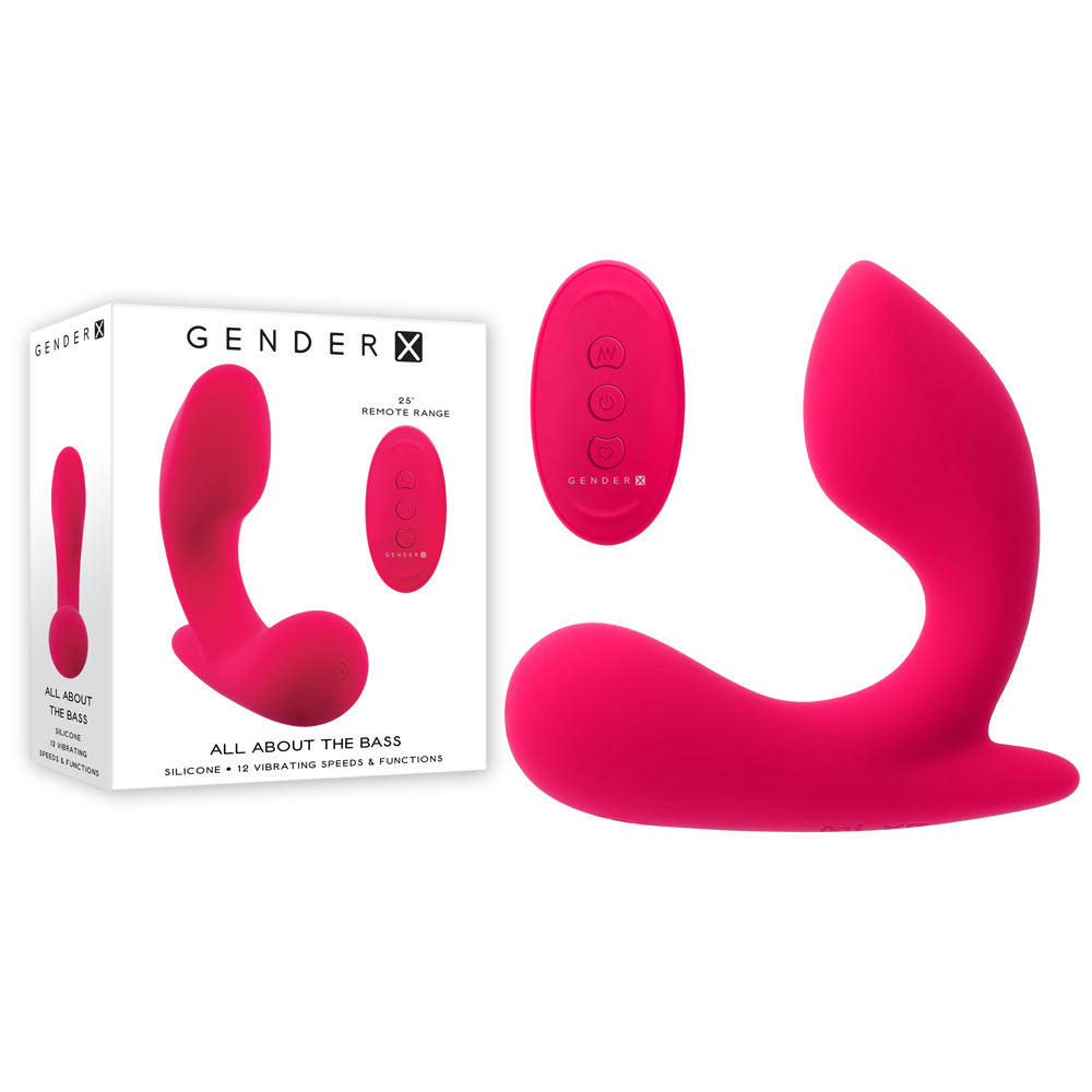 Gender X All About The Bass Pink Usb Rechargeable Wearable Vibrator With Wireless Remote