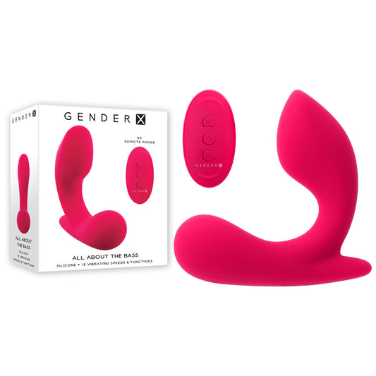 Gender X All About The Bass Pink Usb Rechargeable Wearable Vibrator With Wireless Remote