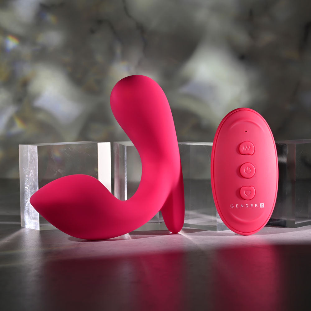Gender X All About The Bass Pink Usb Rechargeable Wearable Vibrator With Wireless Remote