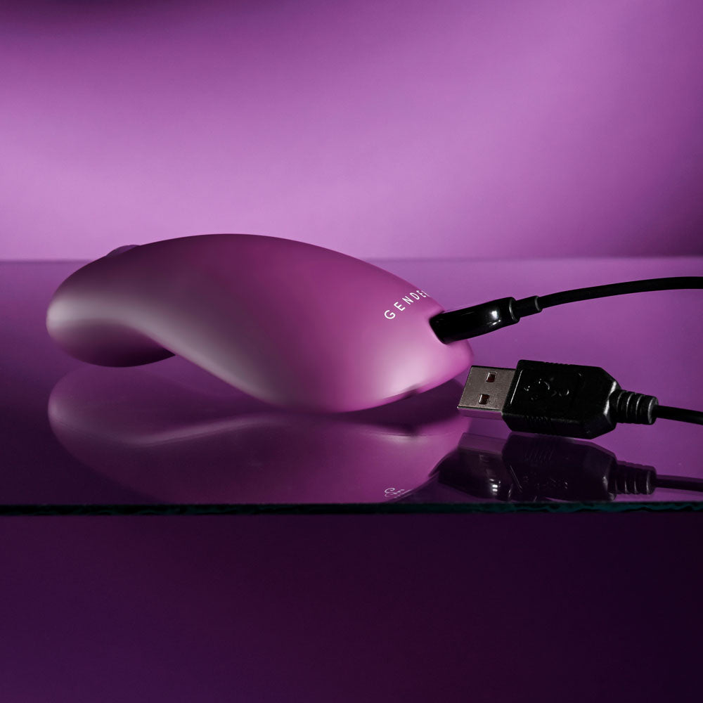 Gender X Bj Buddy Purple Usb Rechargeable Vibrating Unisex Stimulator