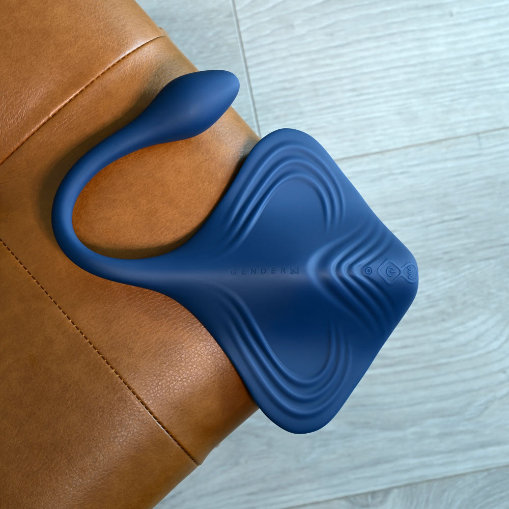 Gender X Daily Grind Blue Usb Rechargeable Grinding Pad With Anal Plug