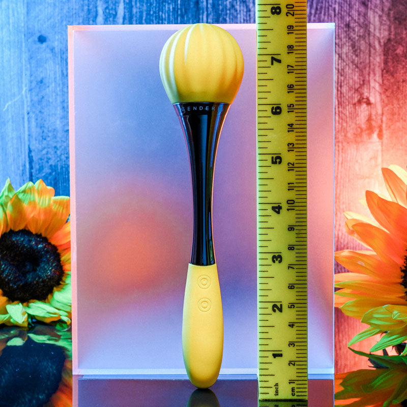 Gender X Sunflower Yellow 20 Cm Usb Rechargeable Massage Wand