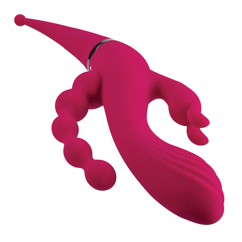 Gender X Four By Four Pink 27.5 Cm Usb Rechargeable Multi Vibrator