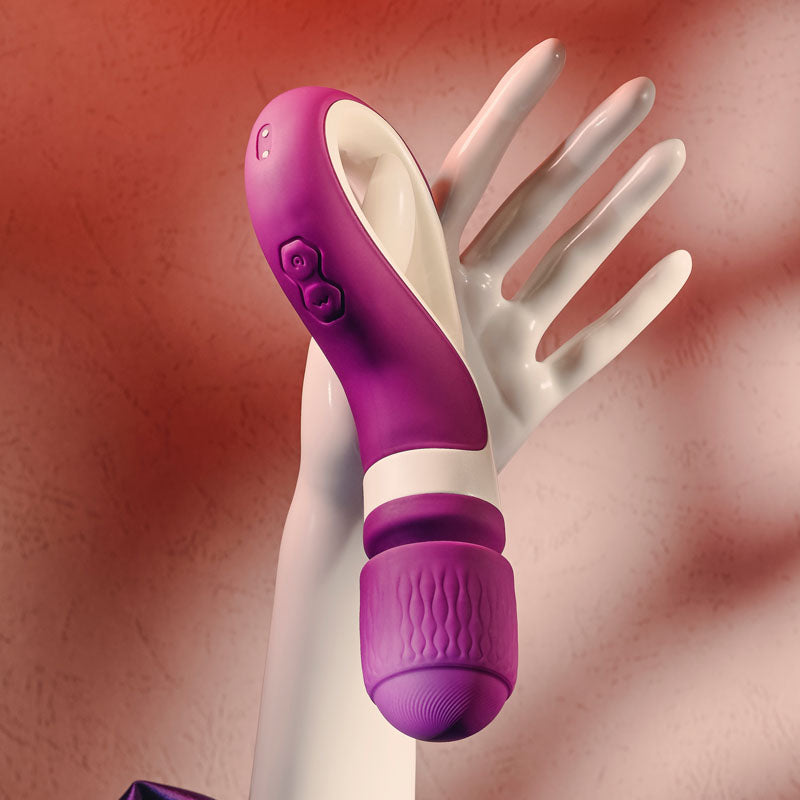 Gender X Handle It Purple/White Usb Rechargeable Massager Wand
