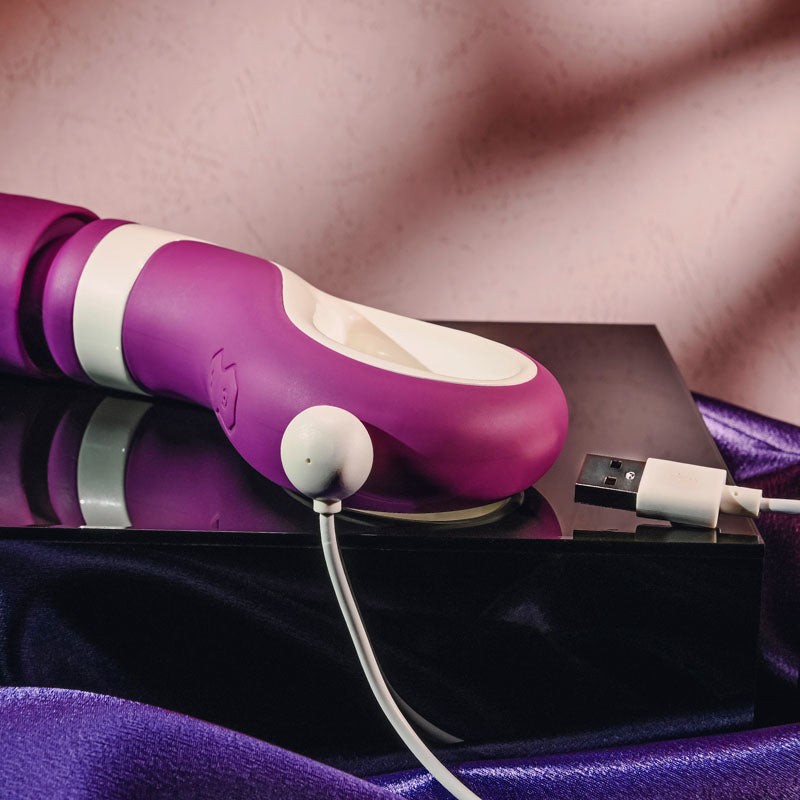 Gender X Handle It Purple/White Usb Rechargeable Massager Wand