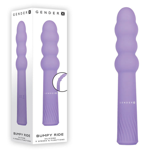 Gender X Bumpy Ride Purple 17.4 Cm Usb Rechargeable Vibrator