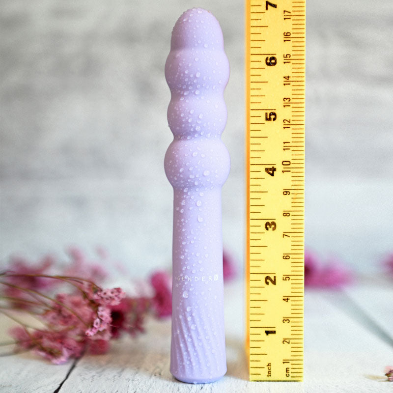 Gender X Bumpy Ride Purple 17.4 Cm Usb Rechargeable Vibrator