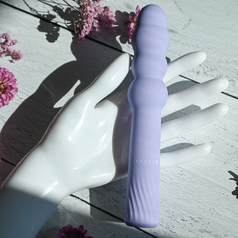 Gender X Bumpy Ride Purple 17.4 Cm Usb Rechargeable Vibrator