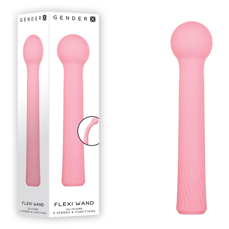 Gender X Flexi Wand Pink 16.6 Cm Usb Rechargeable Vibrator