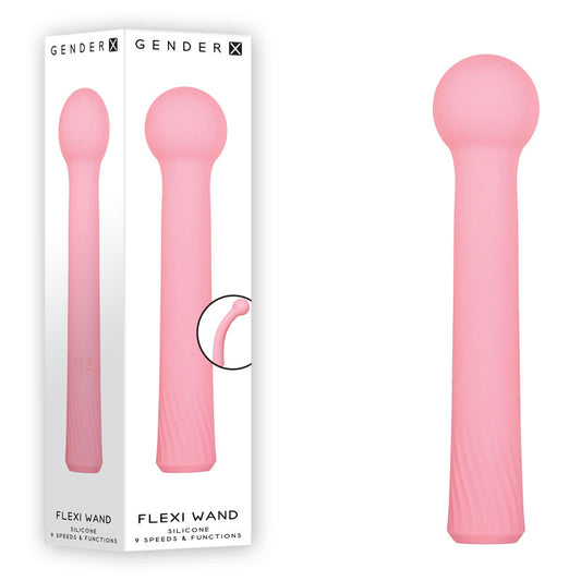 Gender X Flexi Wand Pink 16.6 Cm Usb Rechargeable Vibrator