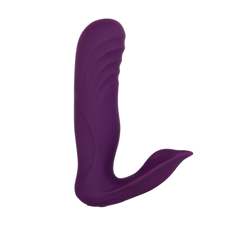 Gender X Velvet Hammer Purple Usb Rechargeable Wearable Vibe With Remote