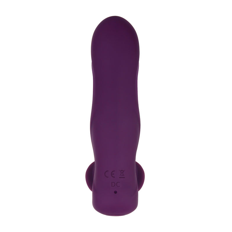 Gender X Velvet Hammer Purple Usb Rechargeable Wearable Vibe With Remote