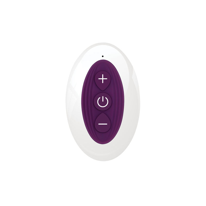 Gender X Velvet Hammer Purple Usb Rechargeable Wearable Vibe With Remote