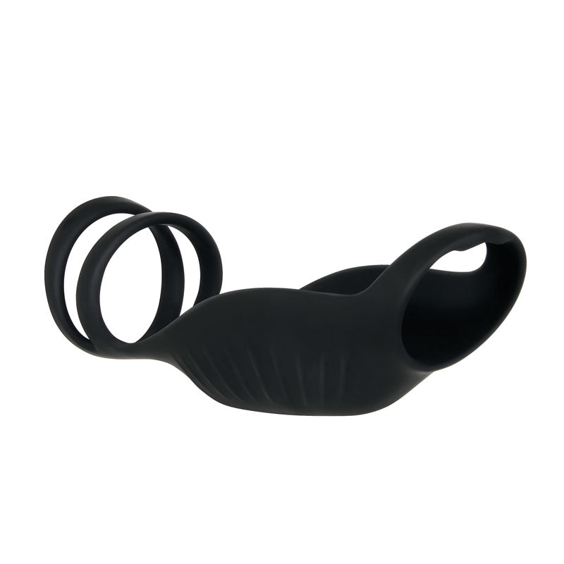 Gender X Rocketeer Black Usb Rechargeable Vibrating Penis Sleeve