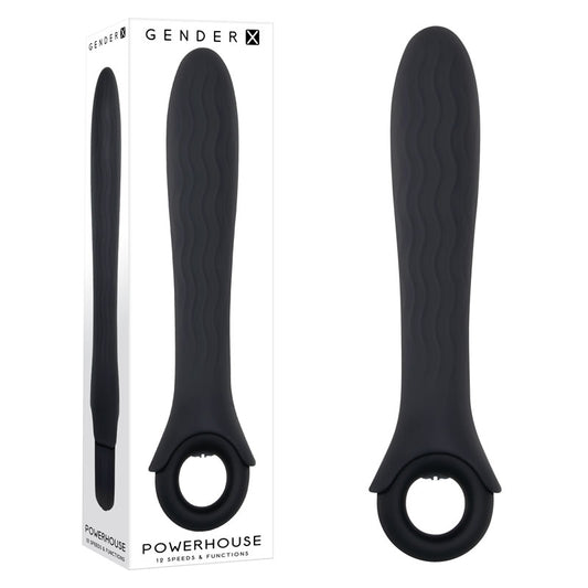 Gender X Powerhouse Black 21.6 Cm Usb Rechargeable Vibrator