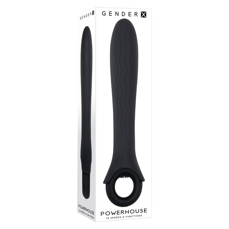 Gender X Powerhouse Black 21.6 Cm Usb Rechargeable Vibrator
