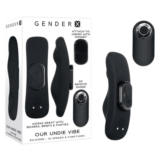 Gender X Our Undie Vibe Black Usb Rechargeable Panty Vibe