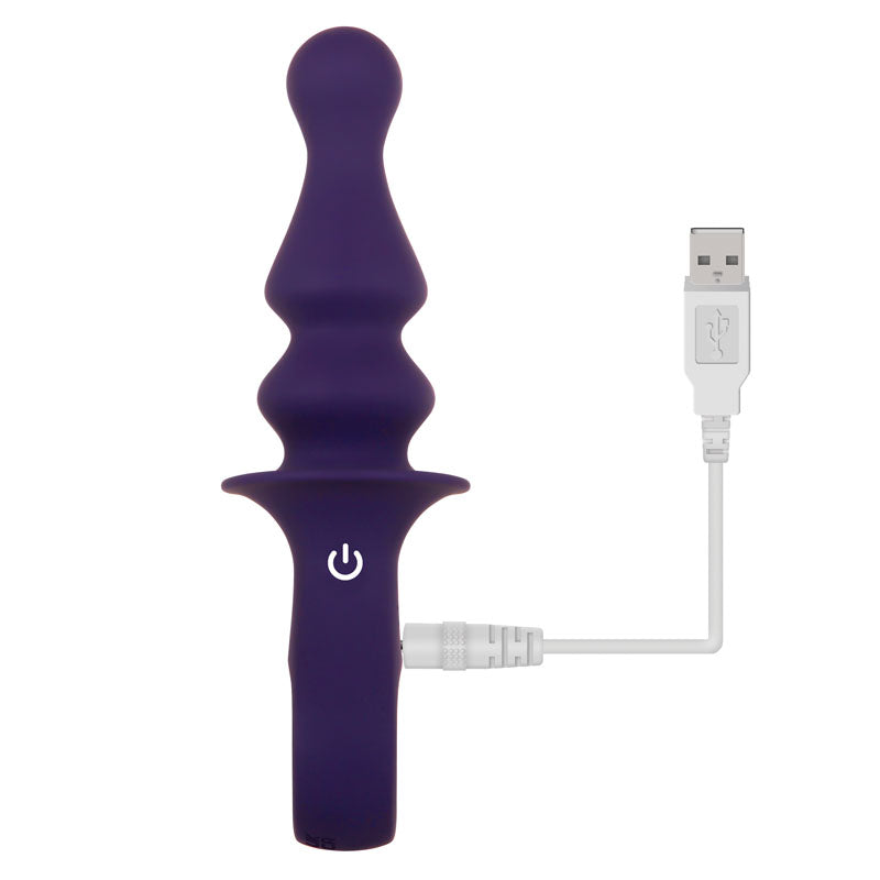 Gender X Ring Pop Dark Blue 15.2 Cm Usb Rechargeable Vibrating Anal Plug