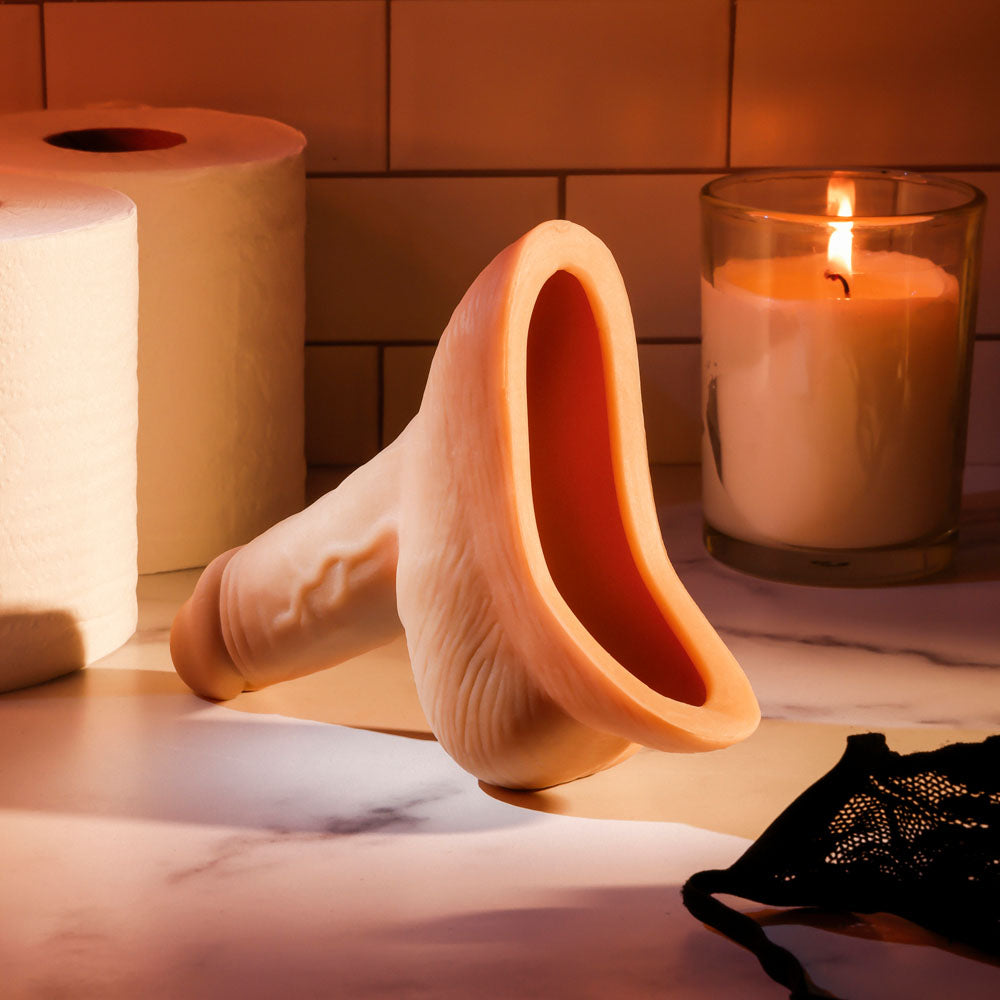 Gender X Stand To Pee Light Flesh Realistic Stand To Pee Funnel