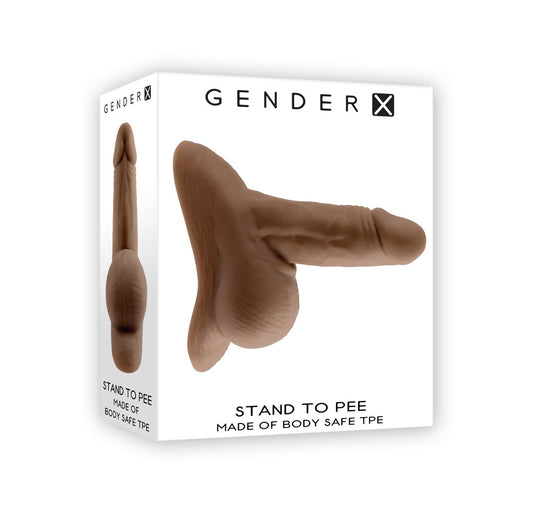 Gender X Stand To Pee Dark Brown Realistic Stand To Pee Funnel