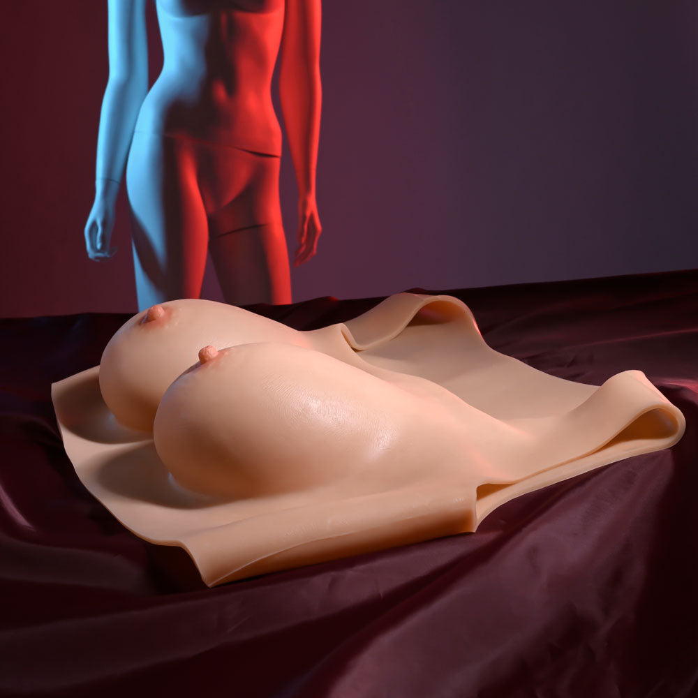 Gender X Undergarments Plate C Cup Light Flesh Wearable Breasts C Cup Size