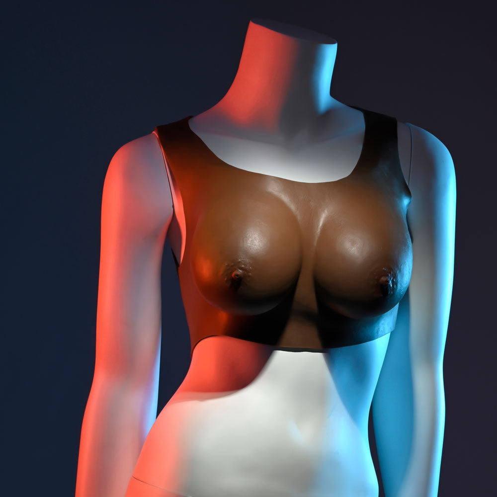 Gender X Undergarments Plate C Cup Dark Brown Wearable Breasts C Cup Size