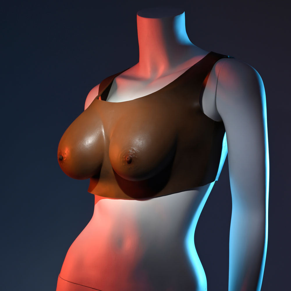 Gender X Undergarments Plate C Cup Dark Brown Wearable Breasts C Cup Size