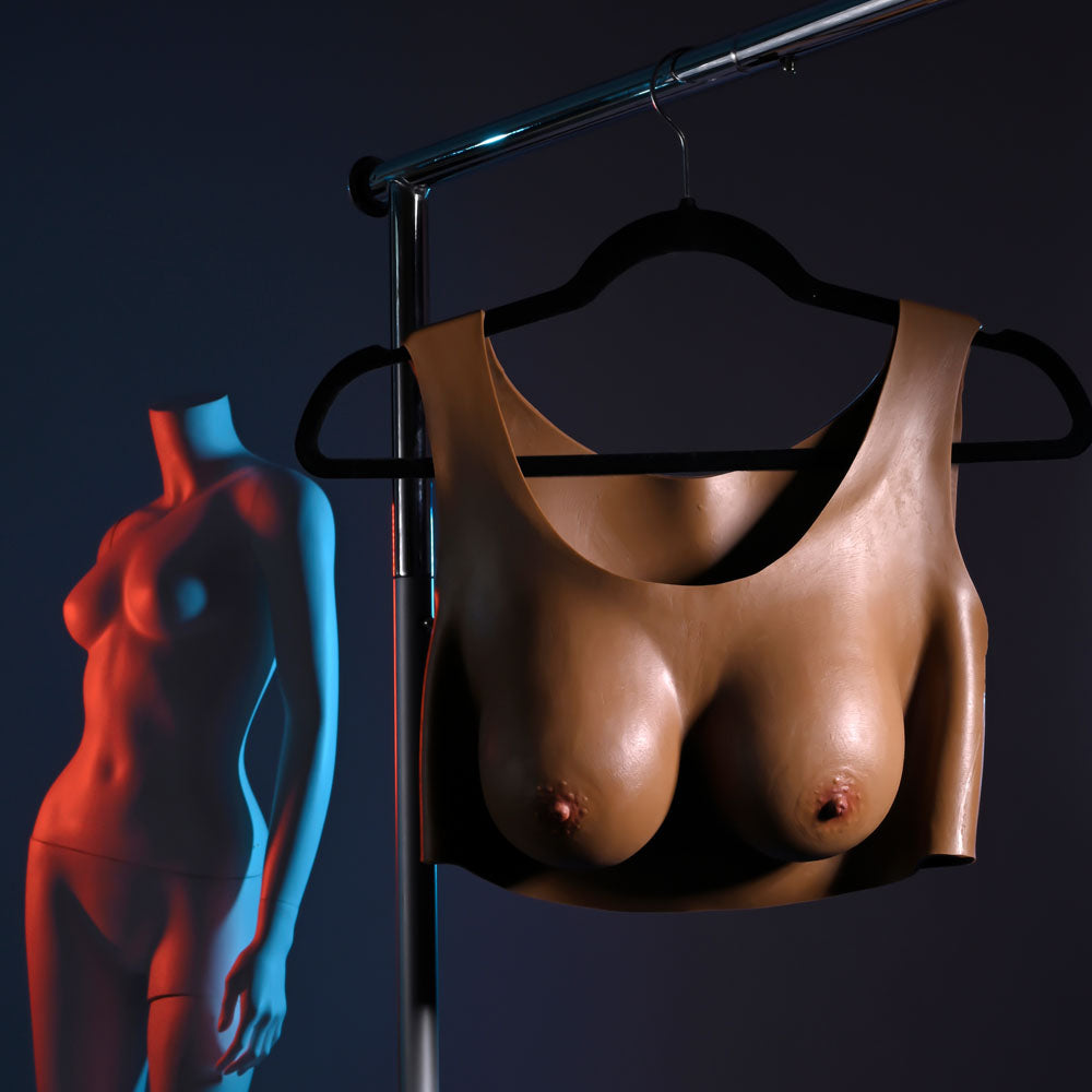 Gender X Undergarments Plate C Cup Dark Brown Wearable Breasts C Cup Size