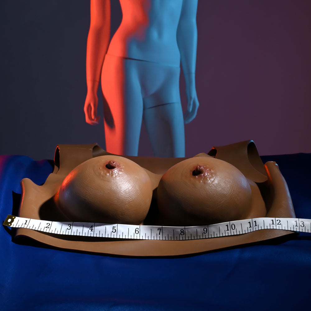 Gender X Undergarments Plate C Cup Dark Brown Wearable Breasts C Cup Size