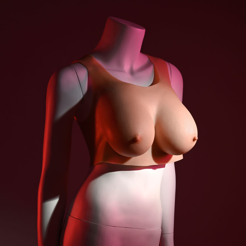 Gender X Undergarments Plate D Cup Light Flesh Wearable Breasts D Cup Size